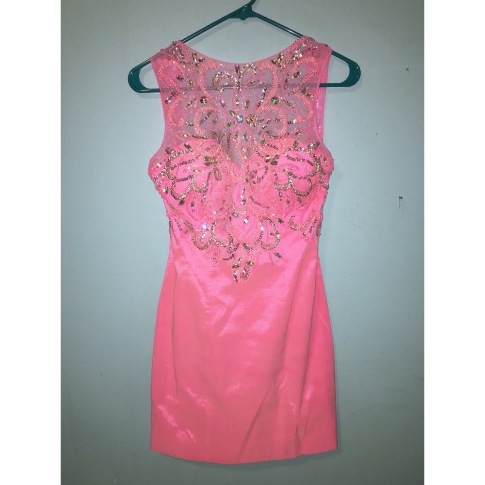 Pink Mac Duggal Cocktail Dress